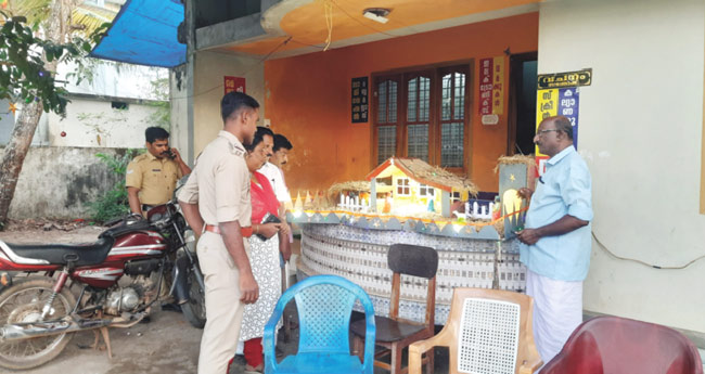 ആലപ്പുഴ ചിങ്ങോലി വെമ്പുഴയിലും പുൽക്കൂടുകൾ തകർത്തു