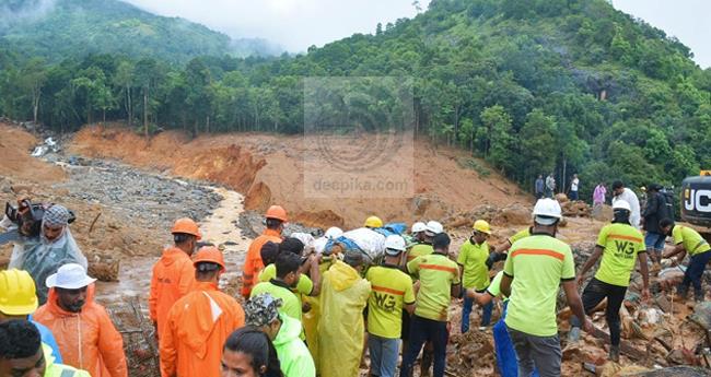 കൂ​ടു​ത​ൽ യ​ന്ത്ര​ങ്ങ​ളെ​ത്തി​ച്ചു; മു​ണ്ട​ക്കൈ​യി​ൽ ര​ക്ഷാ​പ്ര​വ​ര്‍​ത്ത​നം ഊ​ർ​ജി​തം, മു​ഖ്യ​മ​ന്ത്രി​യും രാ​ഹു​ലും വ​യ​നാ​ട്ടി​ൽ