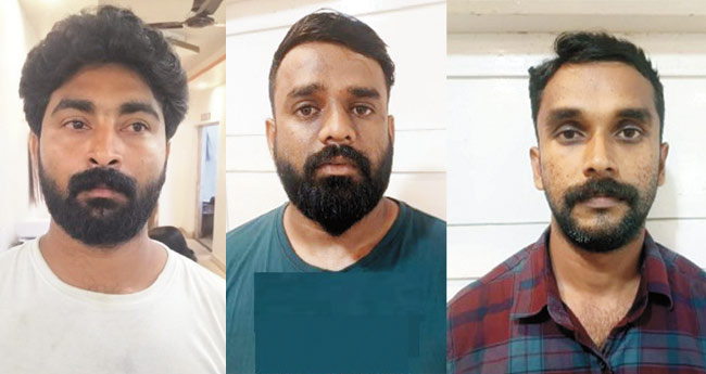 ഓ​ണ്‍ലൈ​ന്‍ ത​ട്ടി​പ്പ്: 99 ല​ക്ഷം ത​ട്ടി, മൂ​ന്നു​പേ​ര്‍ അ​റ​സ്റ്റി​ല്‍