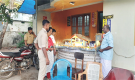 ആലപ്പുഴ ചിങ്ങോലി വെമ്പുഴയിലും പുൽക്കൂടുകൾ തകർത്തു