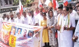 ആ​രോ​ഗ്യ​മേ​ഖ​ല​യി​ലെ ത​ക​ർ​ച്ച യൂ​ത്ത് ഫ്ര​ണ്ട് സെ​ക്ര​ട്ടേ​റി​യ​റ്റ് മാ​ർ​ച്ച് ന​ട​ത്തി