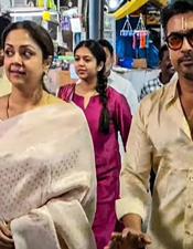 തി​രു​പ്പ​തി​യി​ൽ ദ​ർ​ശ​നം ന​ട​ത്തി സൂ​ര്യ​യും ജ്യോ​തി​ക​യും മ​ക്ക​ളും
