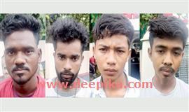 നാ​ല് ഇ​ത​രസം​സ്ഥാ​നത്തൊഴി​ലാ​ളി​ക​ള്‍ ആറ് കി​ലോ​ ക​ഞ്ചാ​വു​മാ​യി പി​ടി​യി​ല്‍